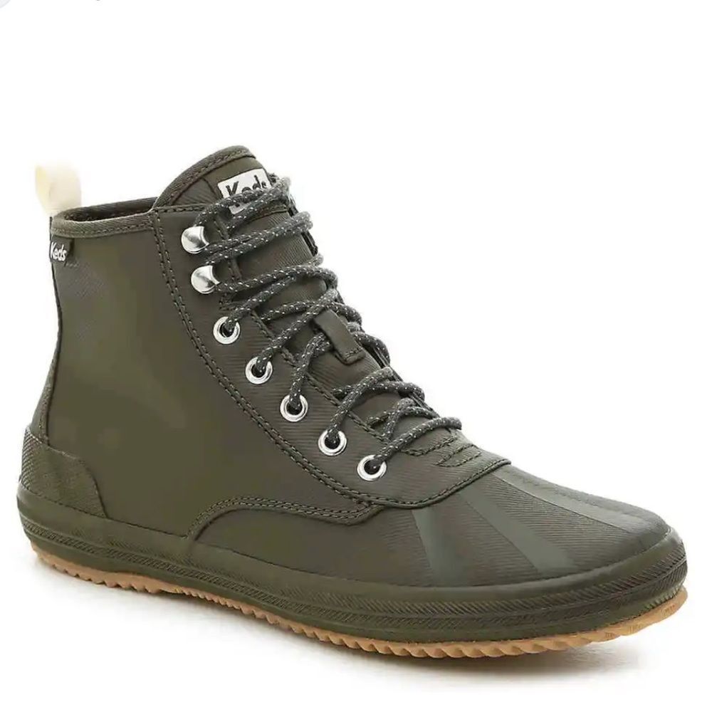 Keds Green Scout Splash Water Resistant Boots Canvas Insulated Women's 7M B14B